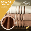 10 Peças Toalha Banho Gigante Fio Penteado Lumina KIT