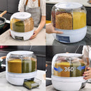 Dispenser De Grãos E Cereais Giratório Com 6 Divisões