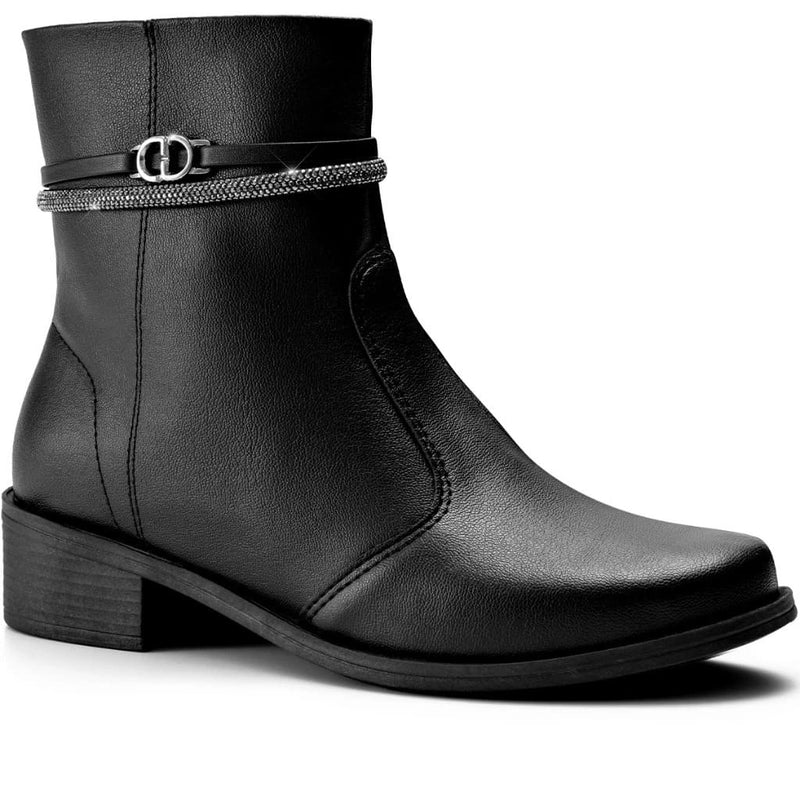 [PAGUE 1 E LEVE 2] Bota Feminina Montaria Rasteira Cano Baixo Strass