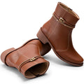 [PAGUE 1 E LEVE 2] Bota Feminina Montaria Rasteira Cano Baixo Strass