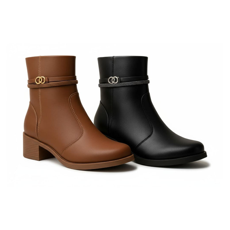 [PAGUE 1 E LEVE 2] Bota Feminina Montaria Rasteira Cano Baixo Strass